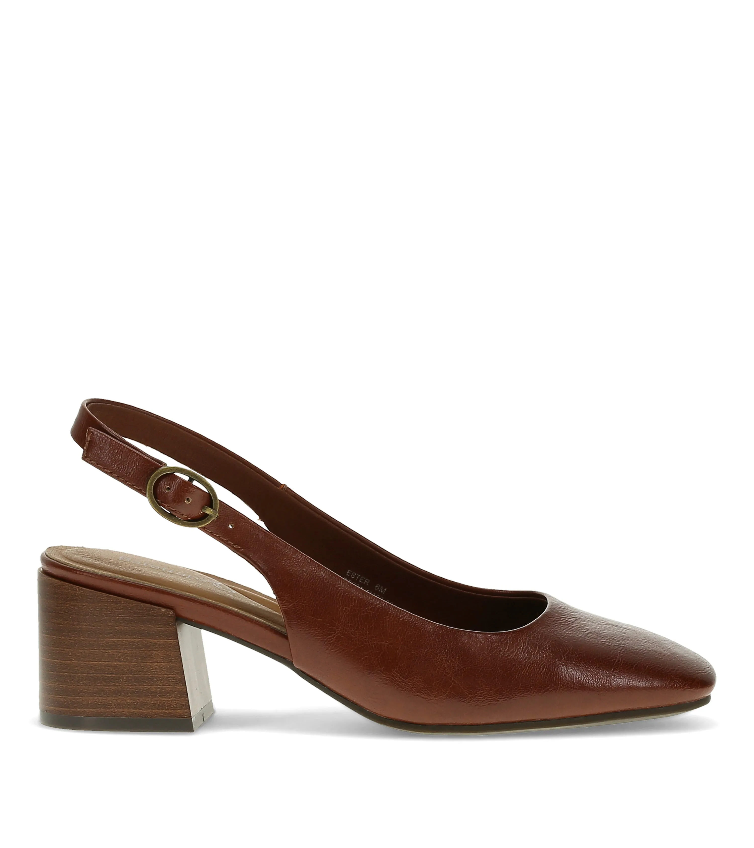 Ester Block Heel Slingback Pump