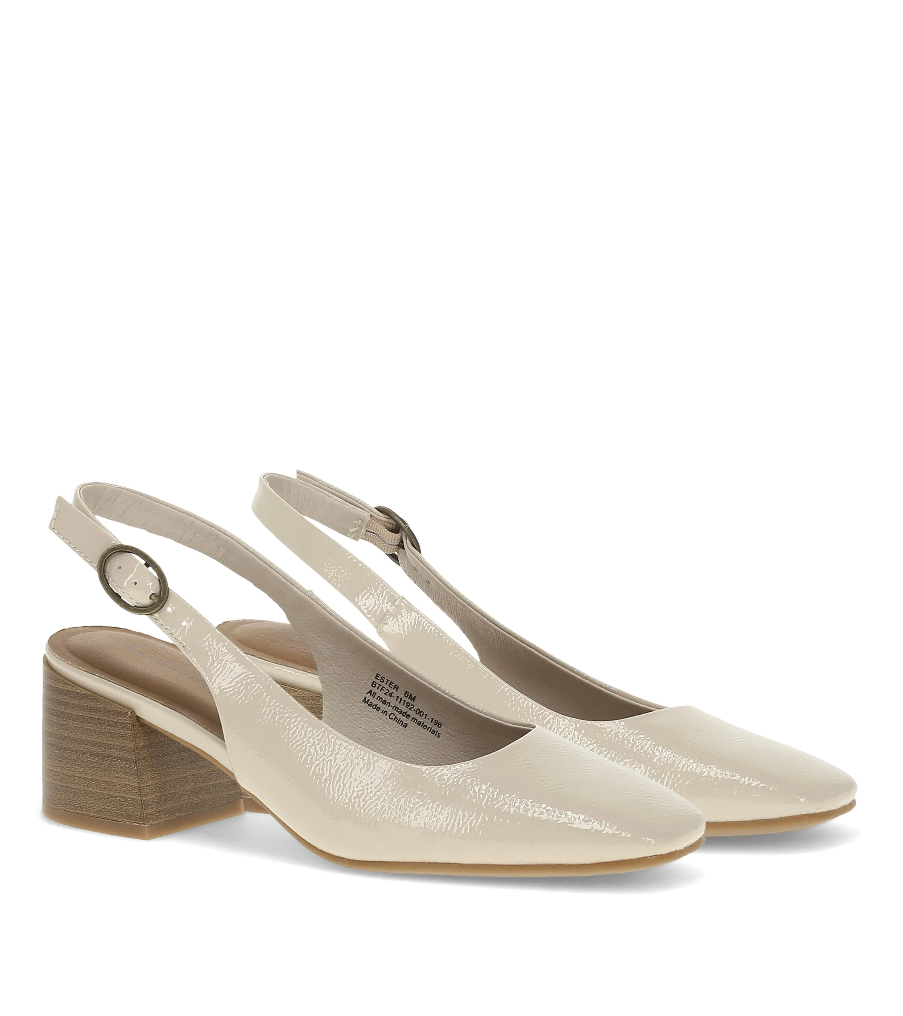 Ester Block Heel Slingback Pump