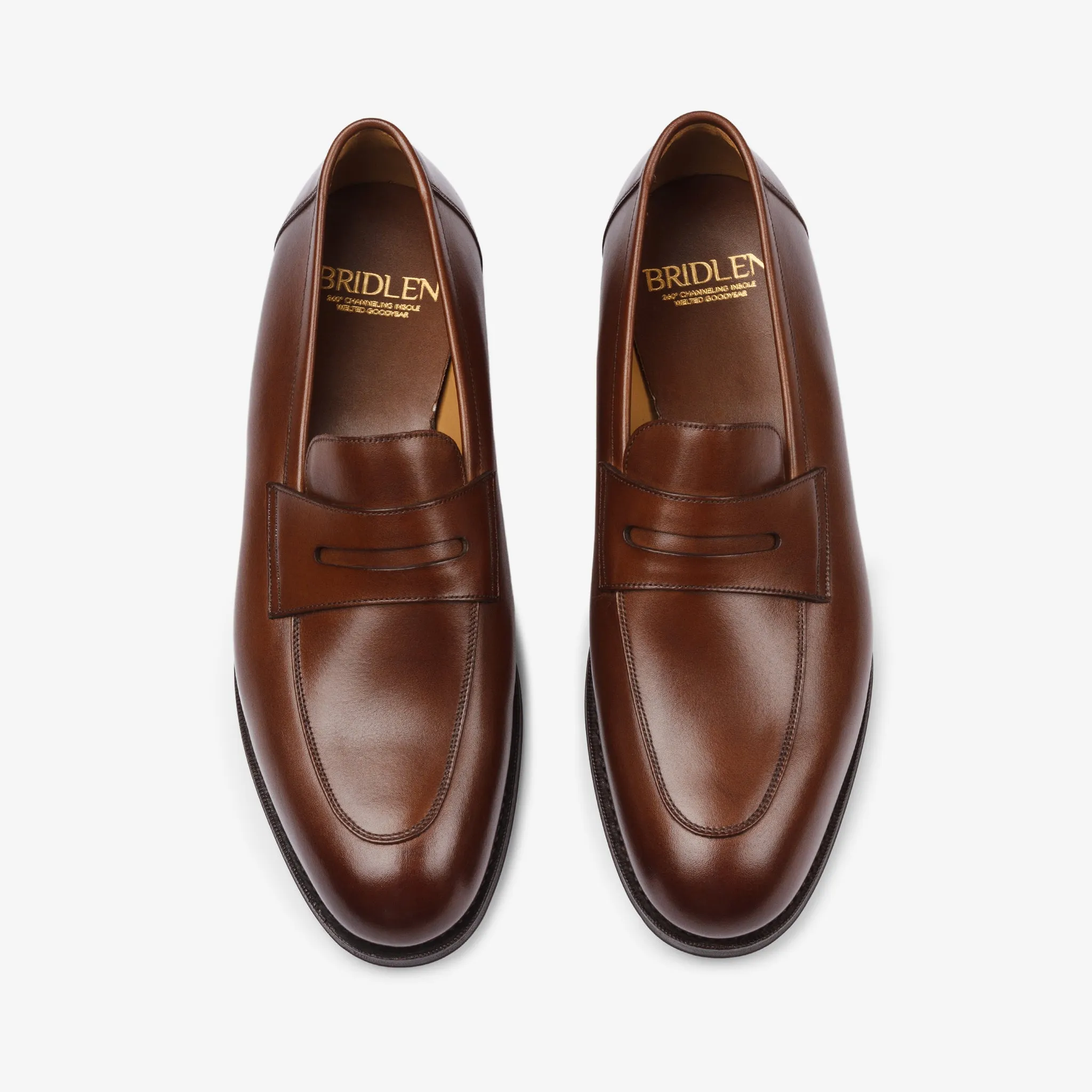 Folded penny loafer - Dark brown - Rufer Last