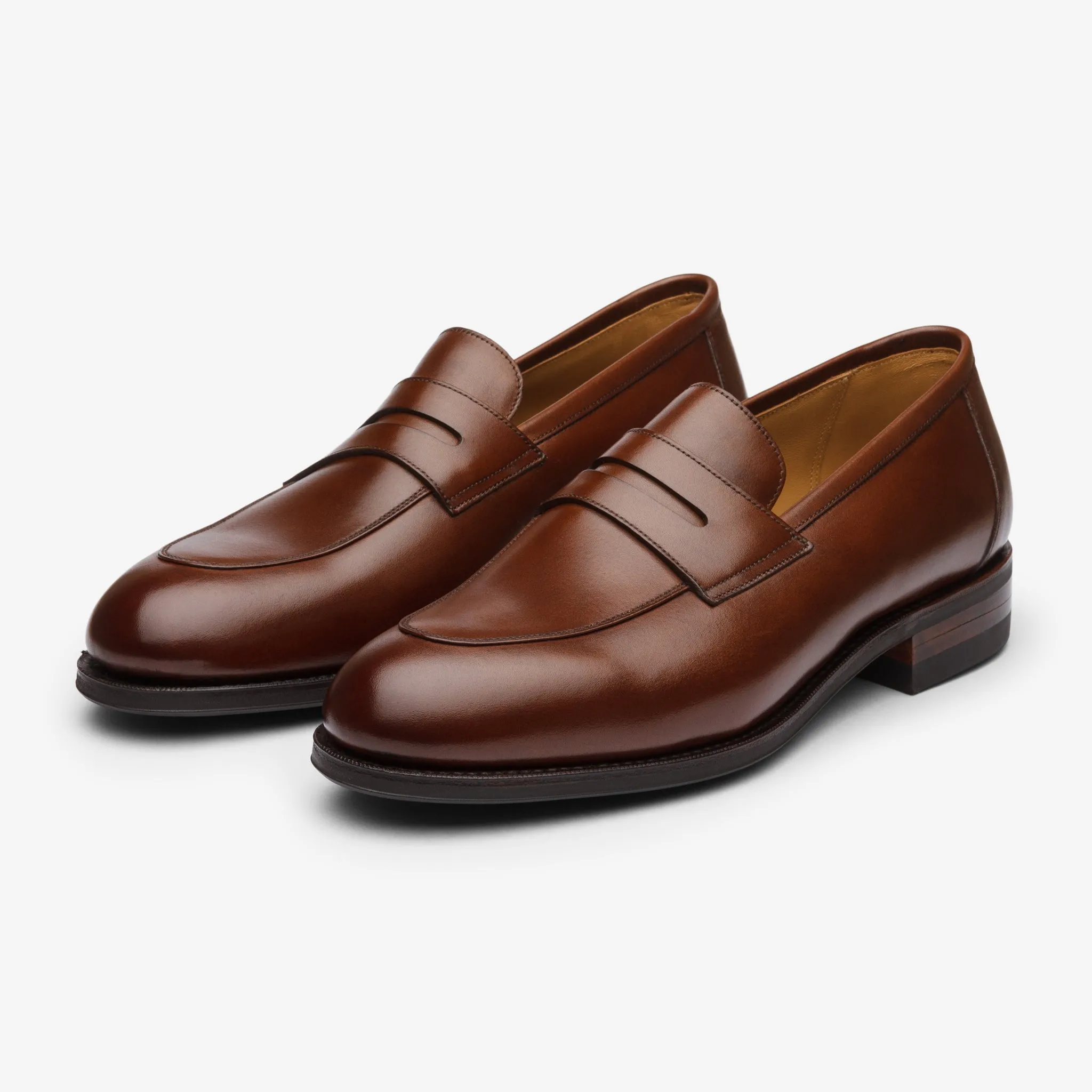 Folded penny loafer - Dark brown - Rufer Last