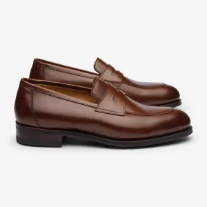 Folded penny loafer - Dark brown - Rufer Last