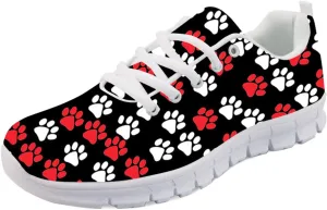 Forchrinse Cute Jean Cat with Green Eyes Women's Walking Running Shoes Slip on Easy Sneaker Sports Causal Athletic Shoes