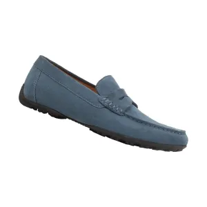 Geox Blue Kosmopolis Grip Suede Loafer