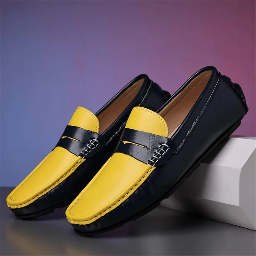 GEXECEUSS Men's Loafers Lightweight Driving Shoes Slip On Casual Penny Loafers Moccasin Flats Boat Shoes Anti-Slip Walking Shoes