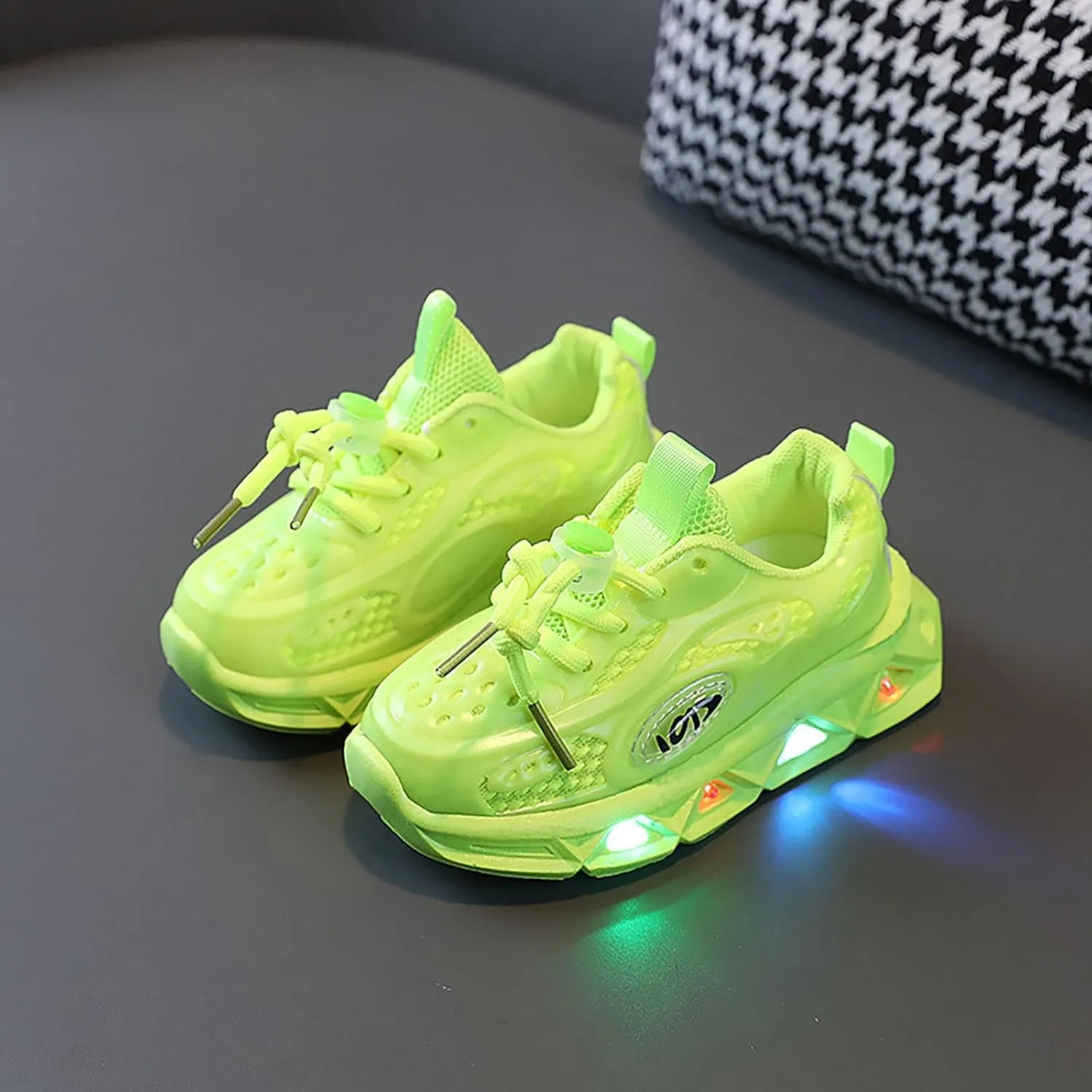 Girls Glitter Sneakers Lightweight Kids Tennis Shoes with Hook and Loop for Toddler/Little Kid/Big Kid
