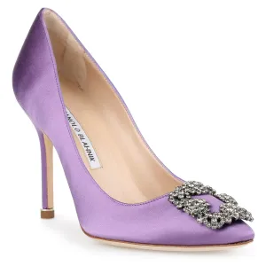 Hangisi 105 violet satin pump