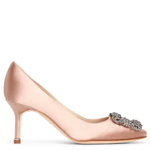 Hangisi 70 beige rose satin pumps