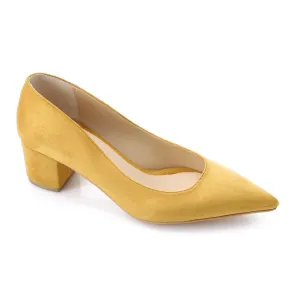 High Heel Mule Sandals – Elegant Pointed Toe, Suede Leather Texture 3CM