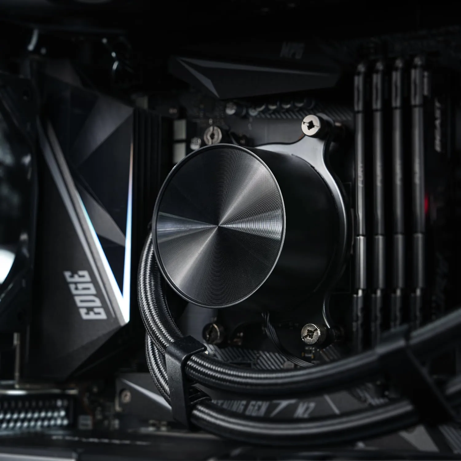 ID-COOLING FX240 PRO Liquid CPU Cooler for Desktop - 240mm AIO Cooler, 2 x 120mm High-efficient Fans, Special CD Pattern Pump Header, Intel & AMD Compatible