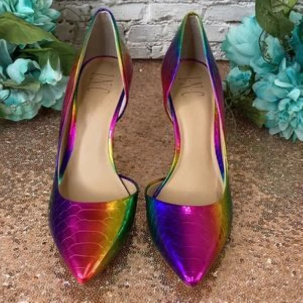 INC Multi-color  Kenjay d'Orsay Pumps 7