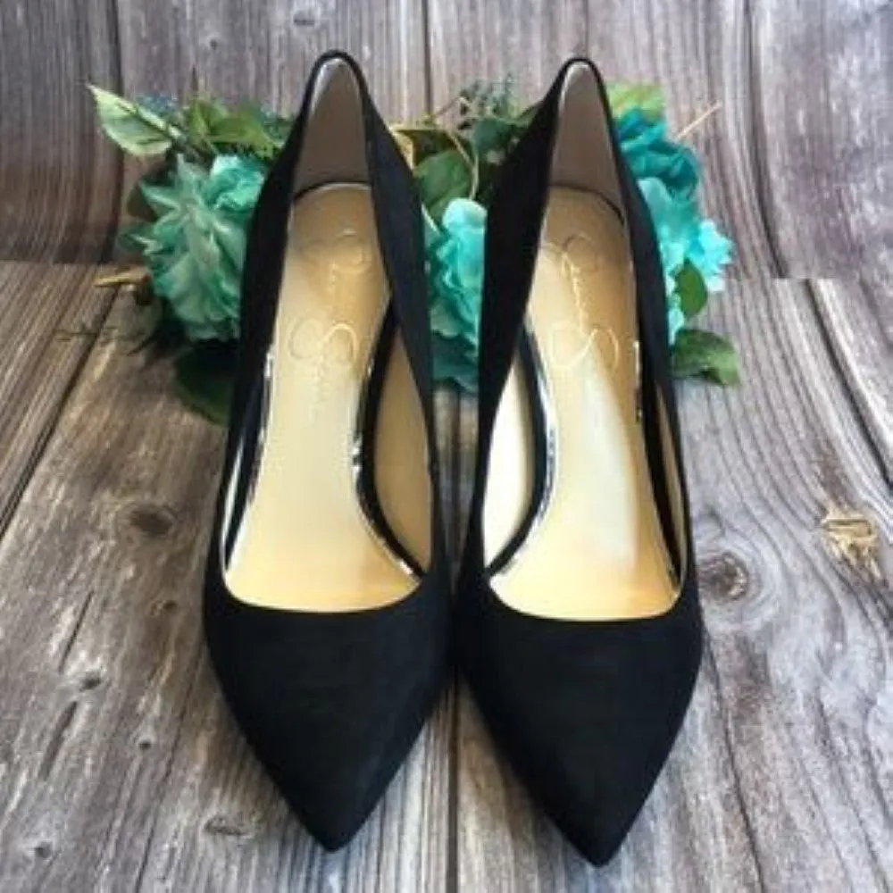 JESSICA SIMPSON Welles Embellished Heel Pumps 9.5M