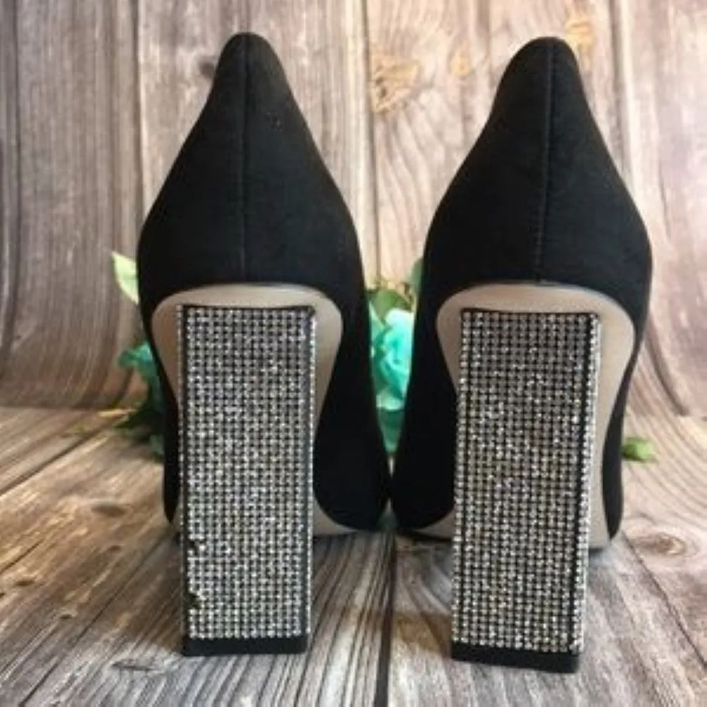 JESSICA SIMPSON Welles Embellished Heel Pumps 9.5M