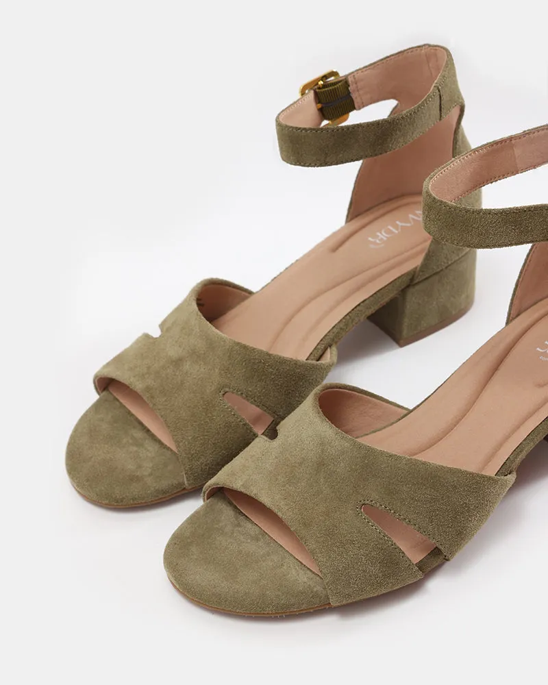 Kelly Block Heel Ankle Sandals