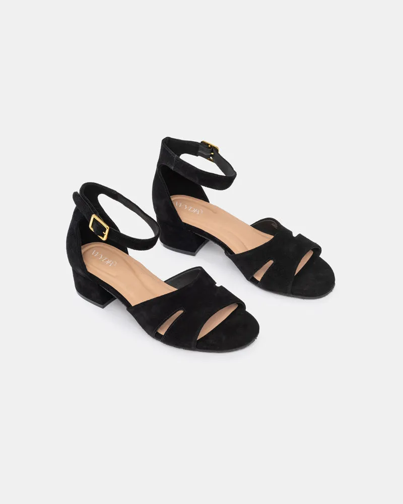 Kelly Block Heel Ankle Sandals