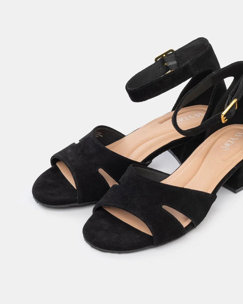 Kelly Block Heel Ankle Sandals