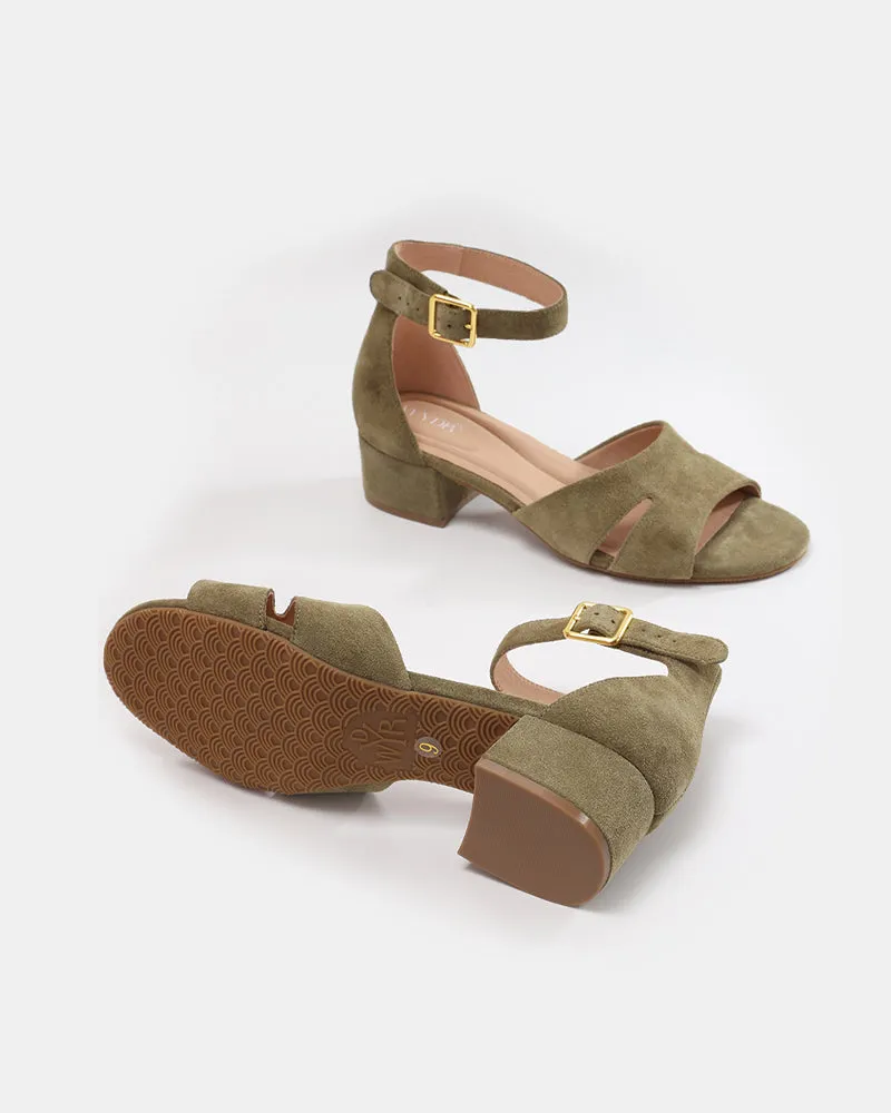 Kelly Block Heel Ankle Sandals