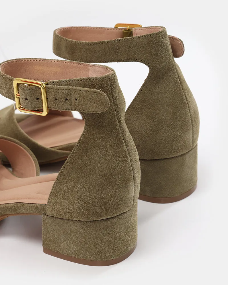 Kelly Block Heel Ankle Sandals