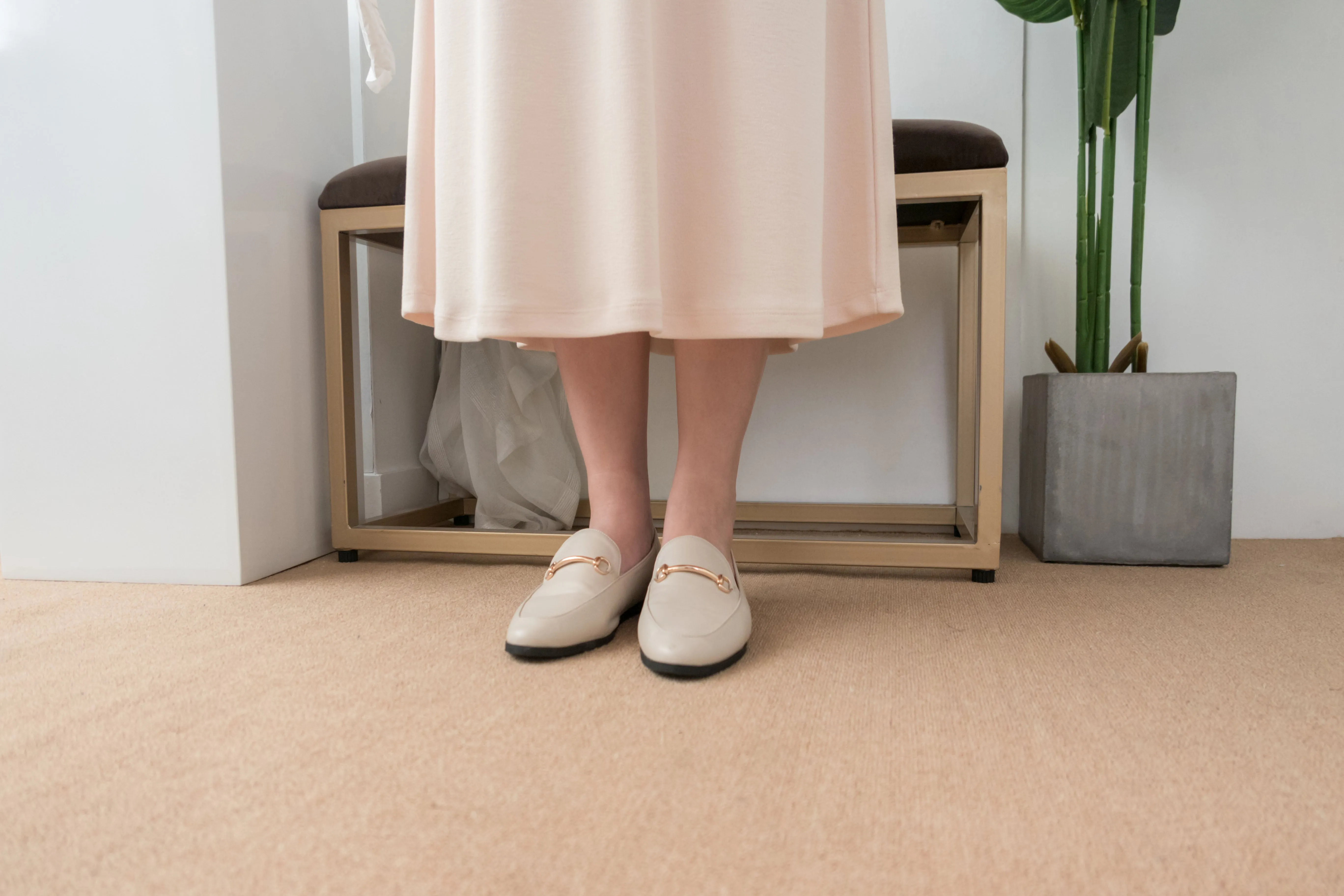 leather Ivory daily, loafer/ SH8095