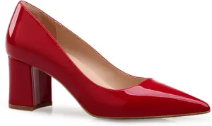 LEHOOR Women Pointed Toe Pumps Block Heel Closed Toe Sandals Mid Heel Casual Dress Shoes Classic Bridal Pumps Fashion
