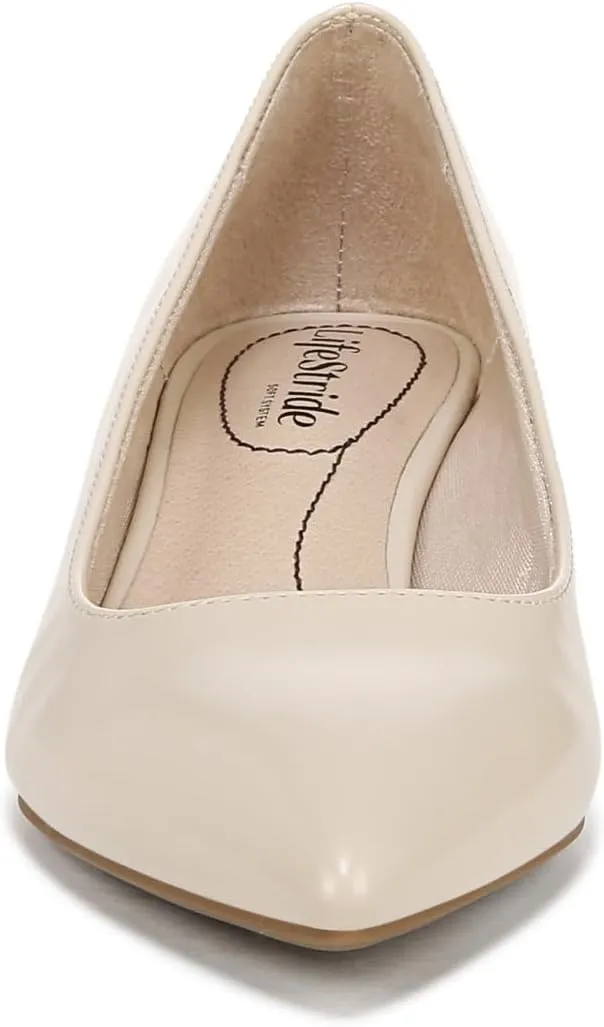 LifeStride Womens Minx Pump Cream 9.5 W