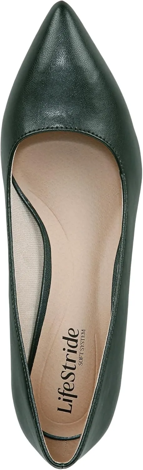 LifeStride Womens Minx Pump Tartan Green 11 M