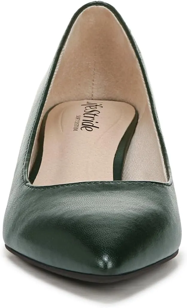 LifeStride Womens Minx Pump Tartan Green 11 M