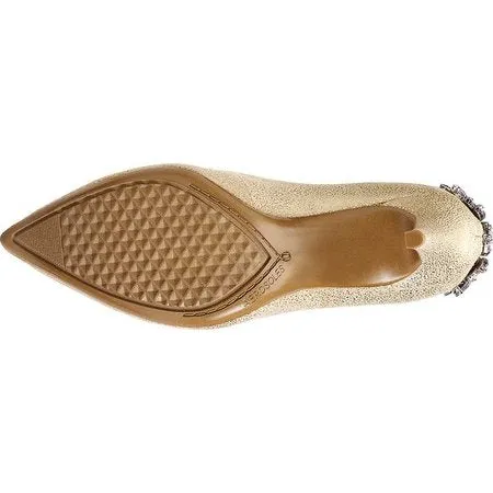List Toe Cost-efficient Pump Pointed Guaranteed protection On Deans Slip Pumps Women's Leather Gold Aerosoles