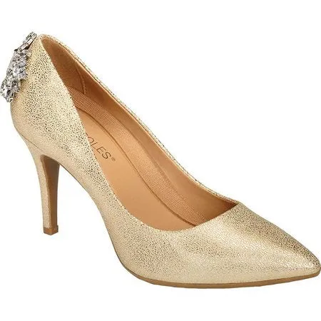 List Toe Cost-efficient Pump Pointed Guaranteed protection On Deans Slip Pumps Women's Leather Gold Aerosoles