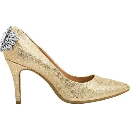 List Toe Cost-efficient Pump Pointed Guaranteed protection On Deans Slip Pumps Women's Leather Gold Aerosoles