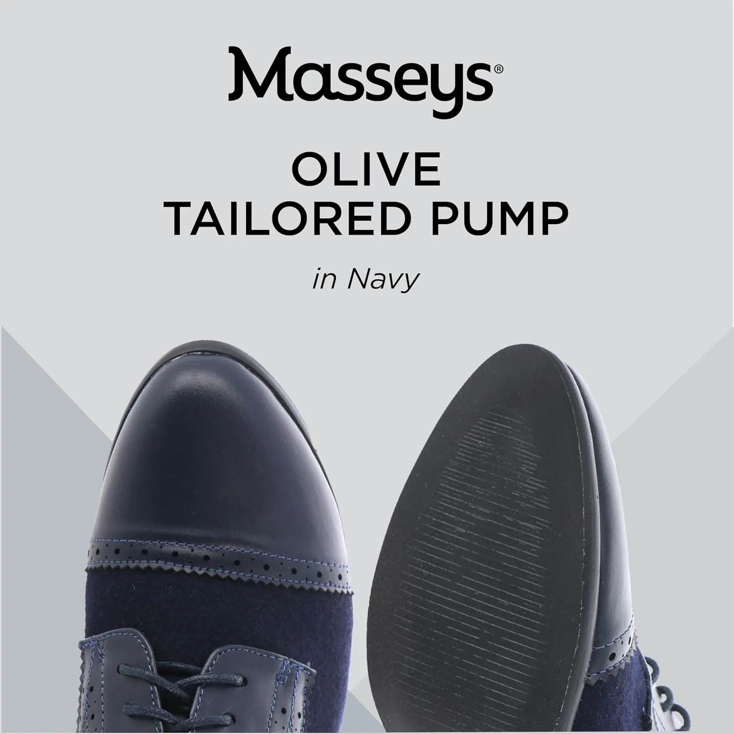 Masseys Women's Olive Lace-Up Tailored Dress Pump