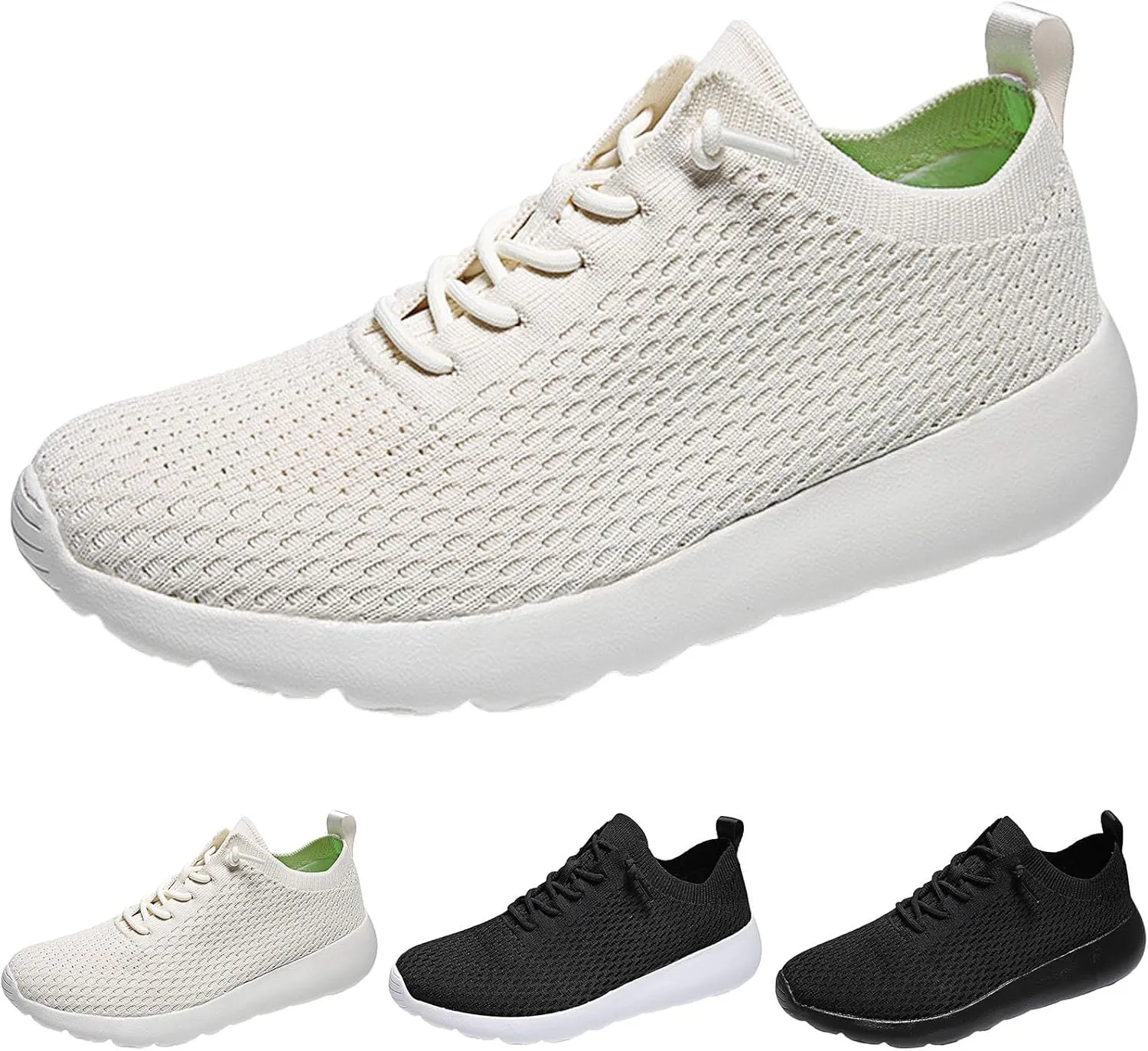 Men’s Everyday Sneakers Men Sports Shoes Fashion New Pattern Simple Solid Color Couple Comfortable Soft Sole Mesh