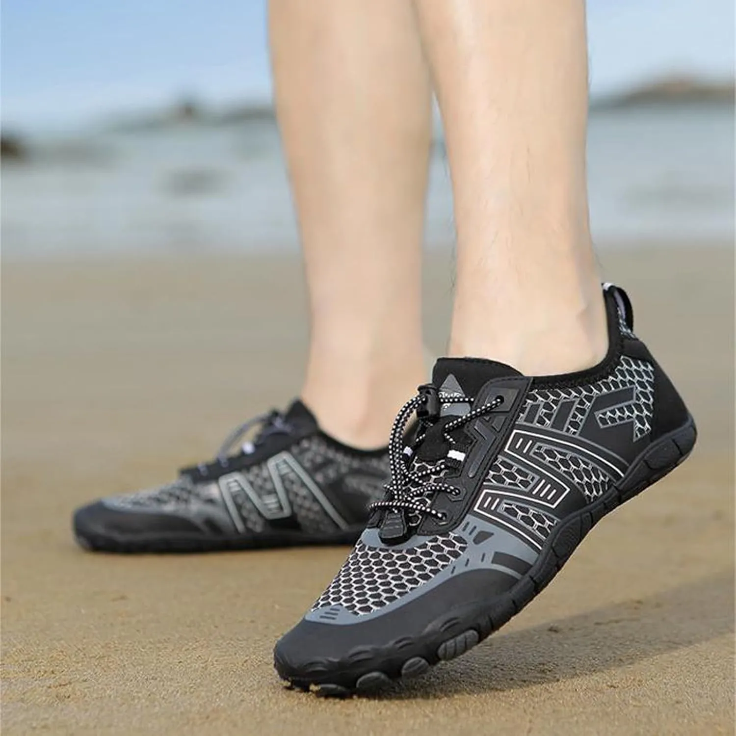 Men's Fashion Versatile Walking Shoes Breathable Mesh Comfortable Tennis Shoe Men's Arch Support Insole Shoes