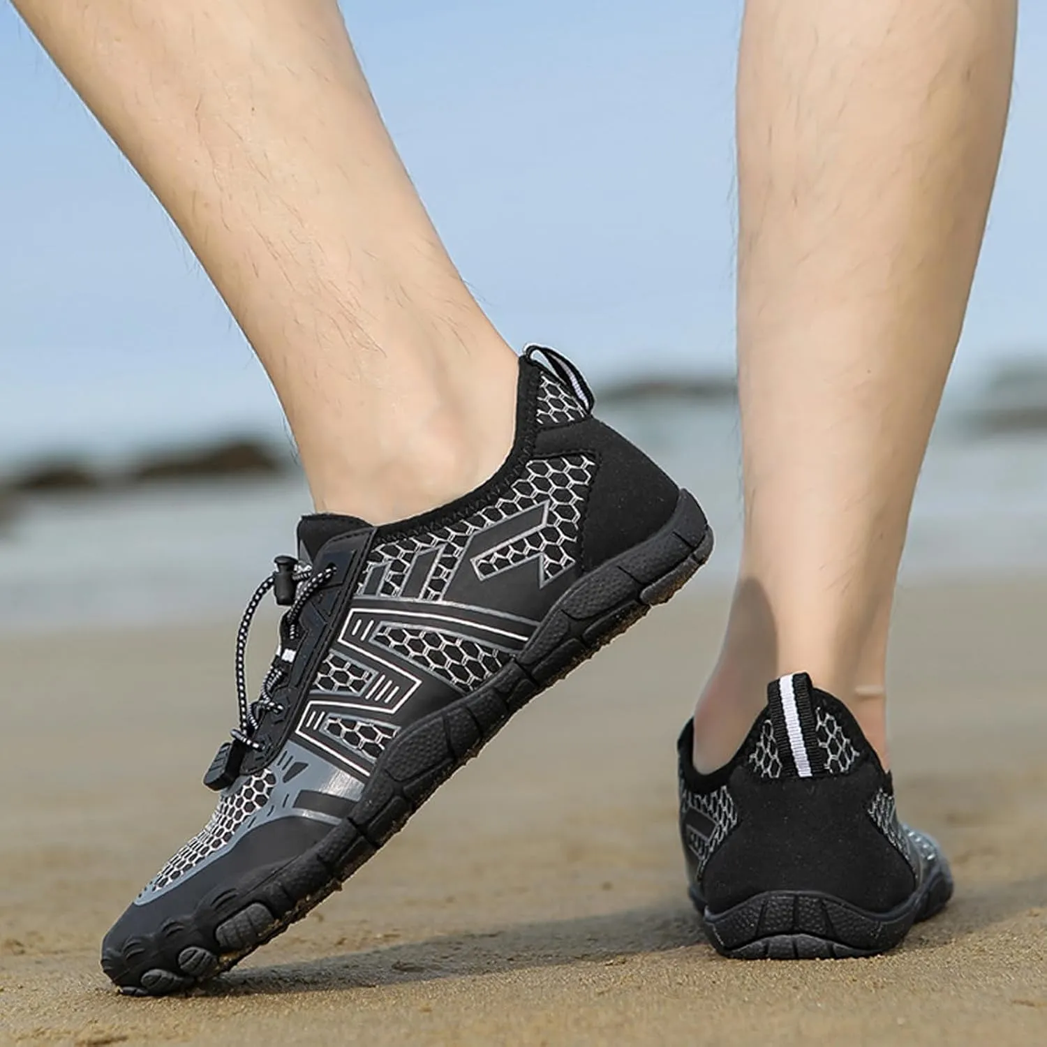 Men's Fashion Versatile Walking Shoes Breathable Mesh Comfortable Tennis Shoe Men's Arch Support Insole Shoes