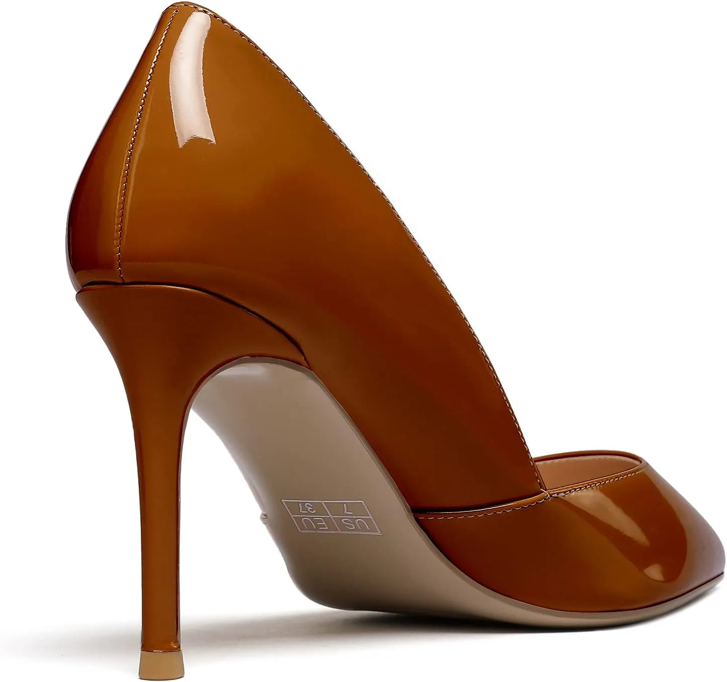 Mettesally Womens Elegant Pointy Toe High Heels Pumps D'Orsay Slip On Stilettos Heeled Party Dress Shoes