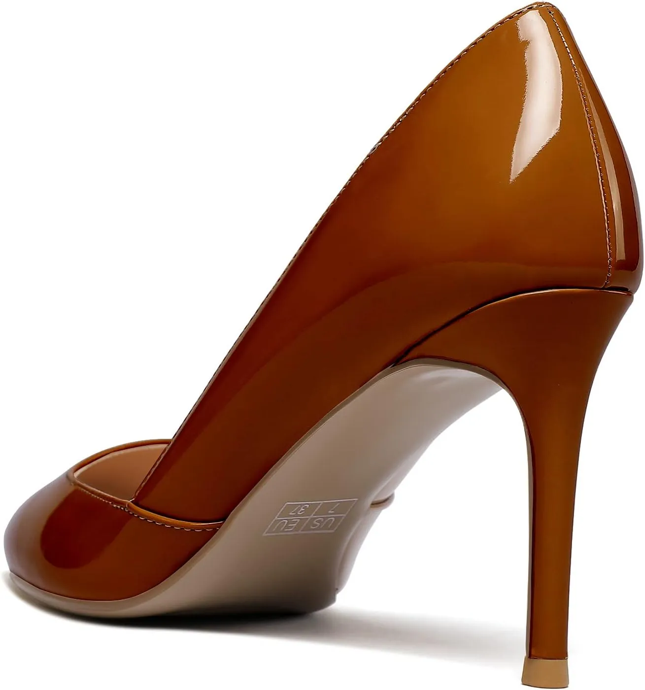 Mettesally Womens Elegant Pointy Toe High Heels Pumps D'Orsay Slip On Stilettos Heeled Party Dress Shoes