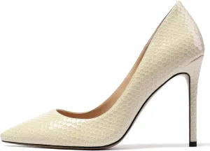 Mettesally Women's High Heels Closed Pointed Toe Pumps Stiletto Heel Party Wedding Basic Shoes