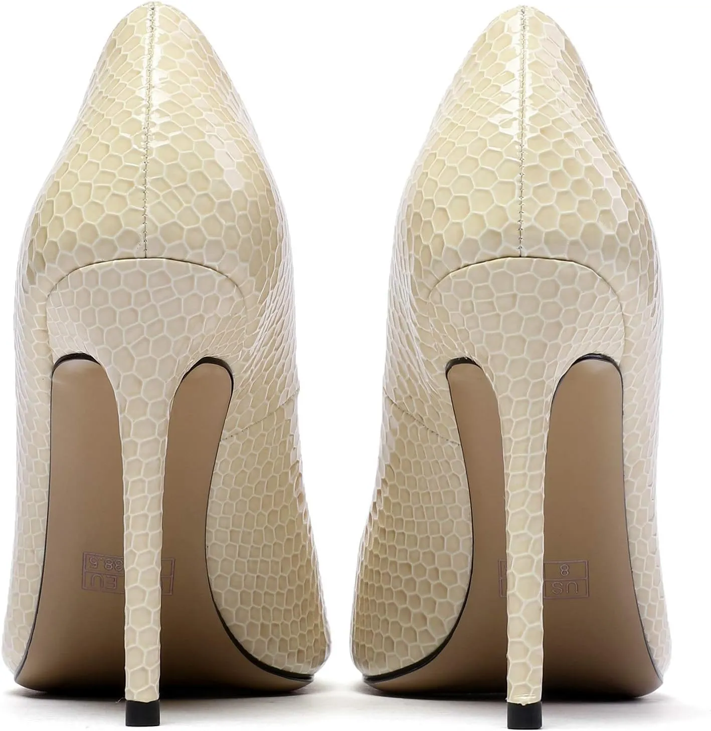 Mettesally Women's High Heels Closed Pointed Toe Pumps Stiletto Heel Party Wedding Basic Shoes