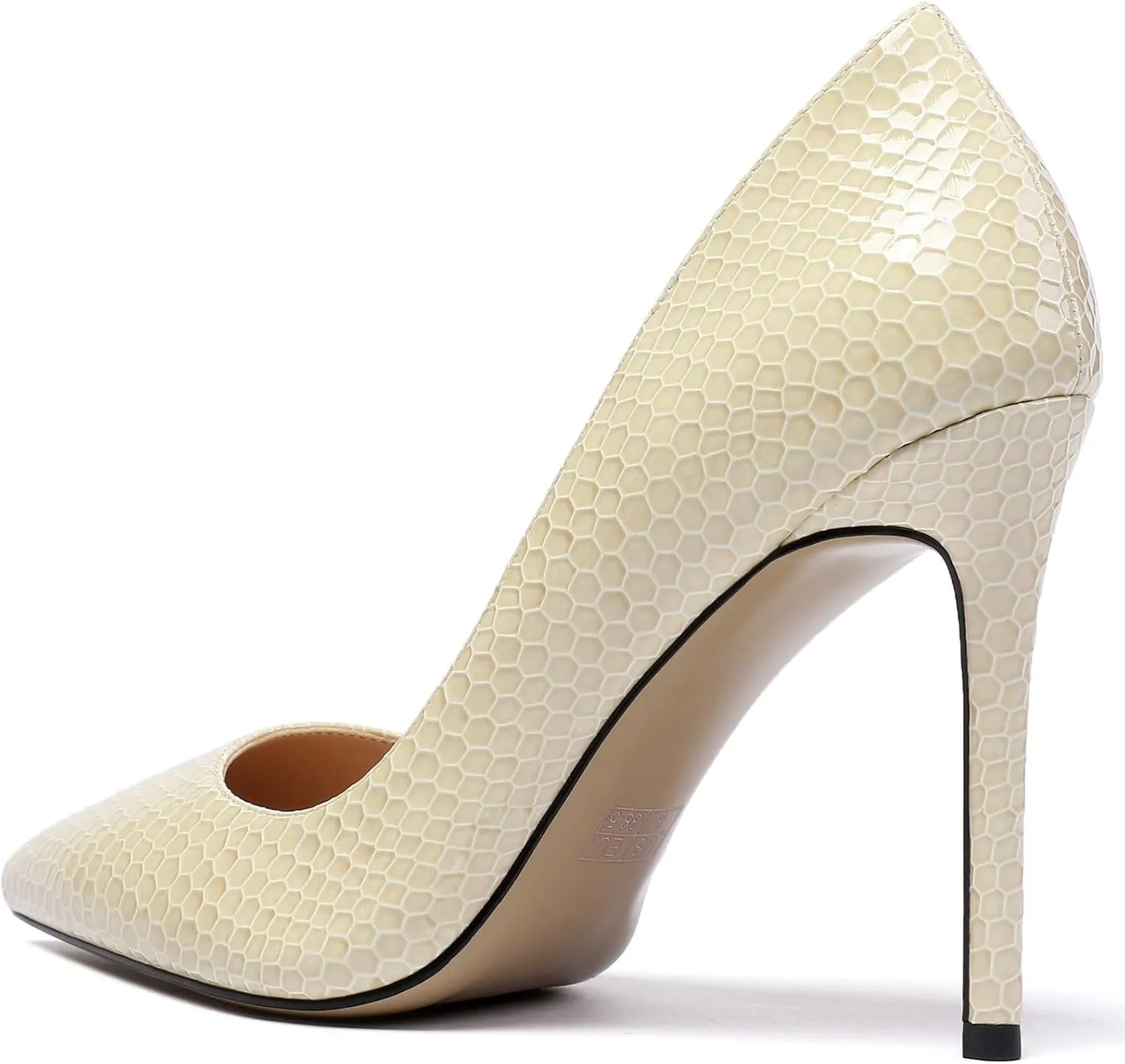 Mettesally Women's High Heels Closed Pointed Toe Pumps Stiletto Heel Party Wedding Basic Shoes