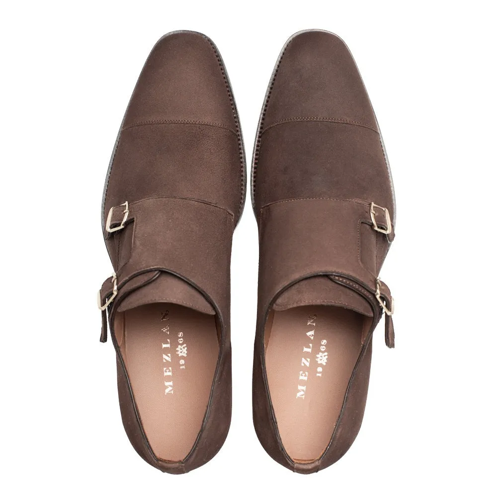 Mezlan Actore II Men's Shoes Suede Leather Double Monk-Straps Loafers (MZ3756)