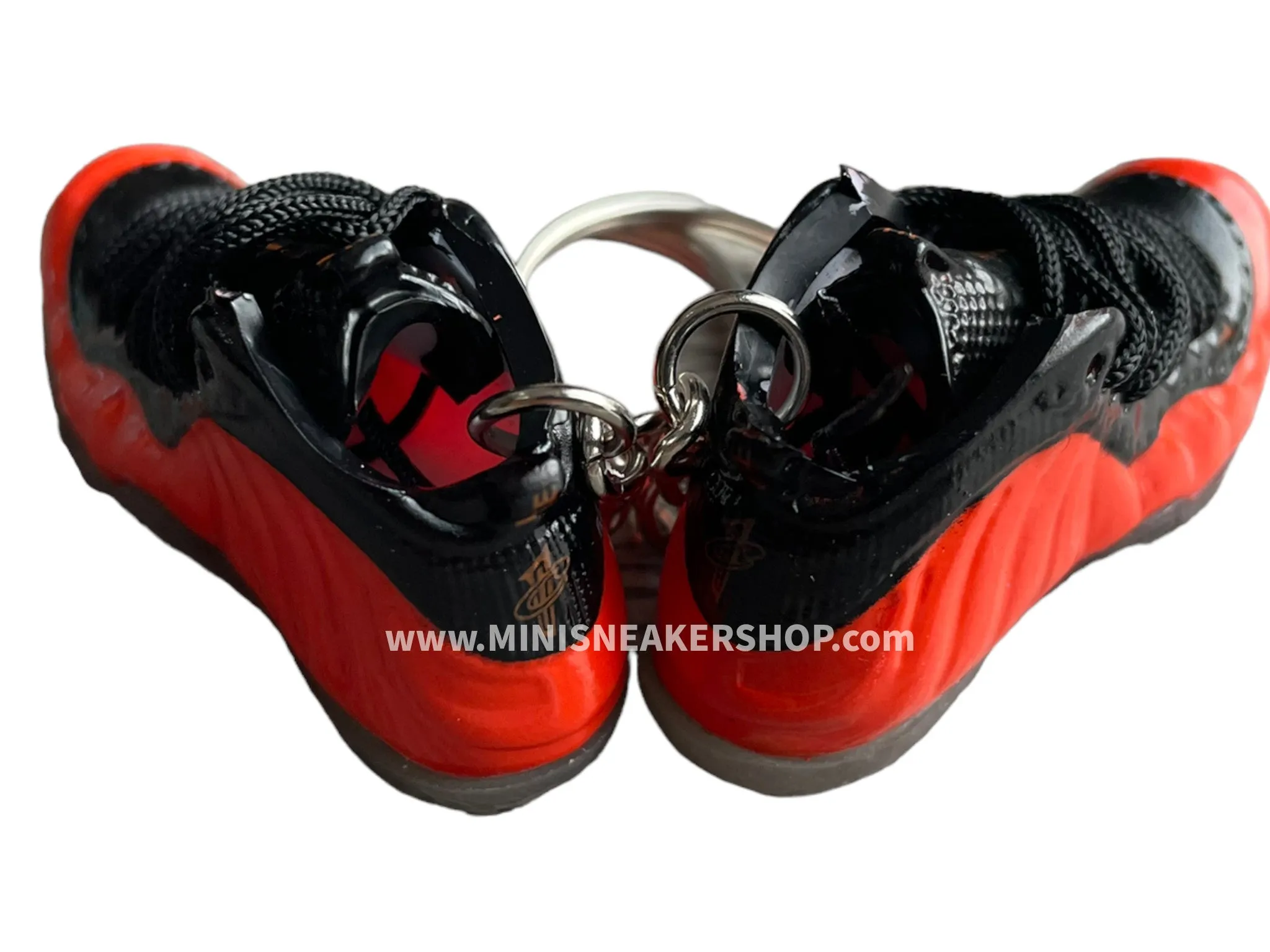 Mini sneaker keychain 3D Foamposite - Fire red
