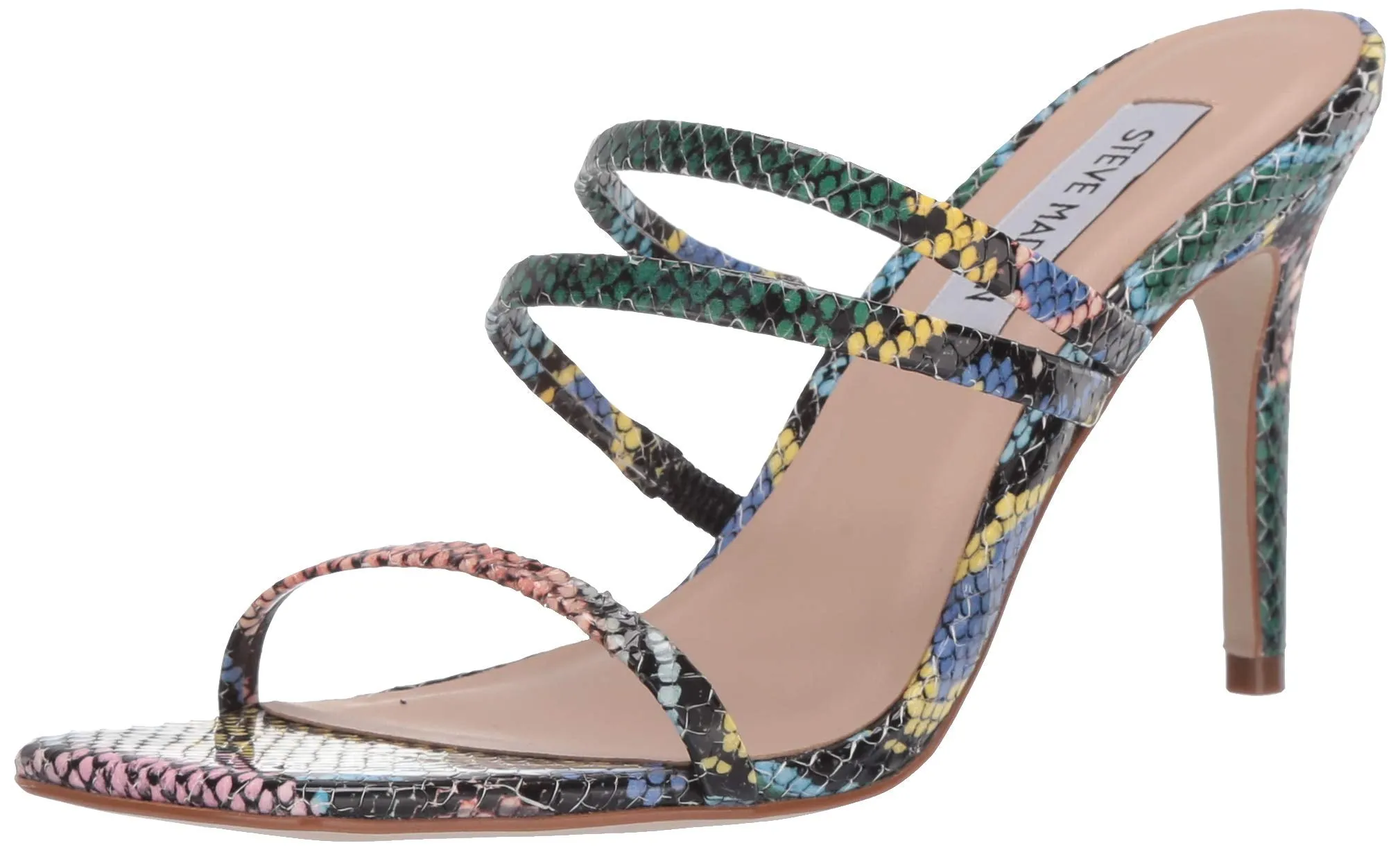 Mule Open Multi Pumps Functional Steve Thin Madden Strap Heeled Awake Top-quality at low price Snake Toe Sandal (10)