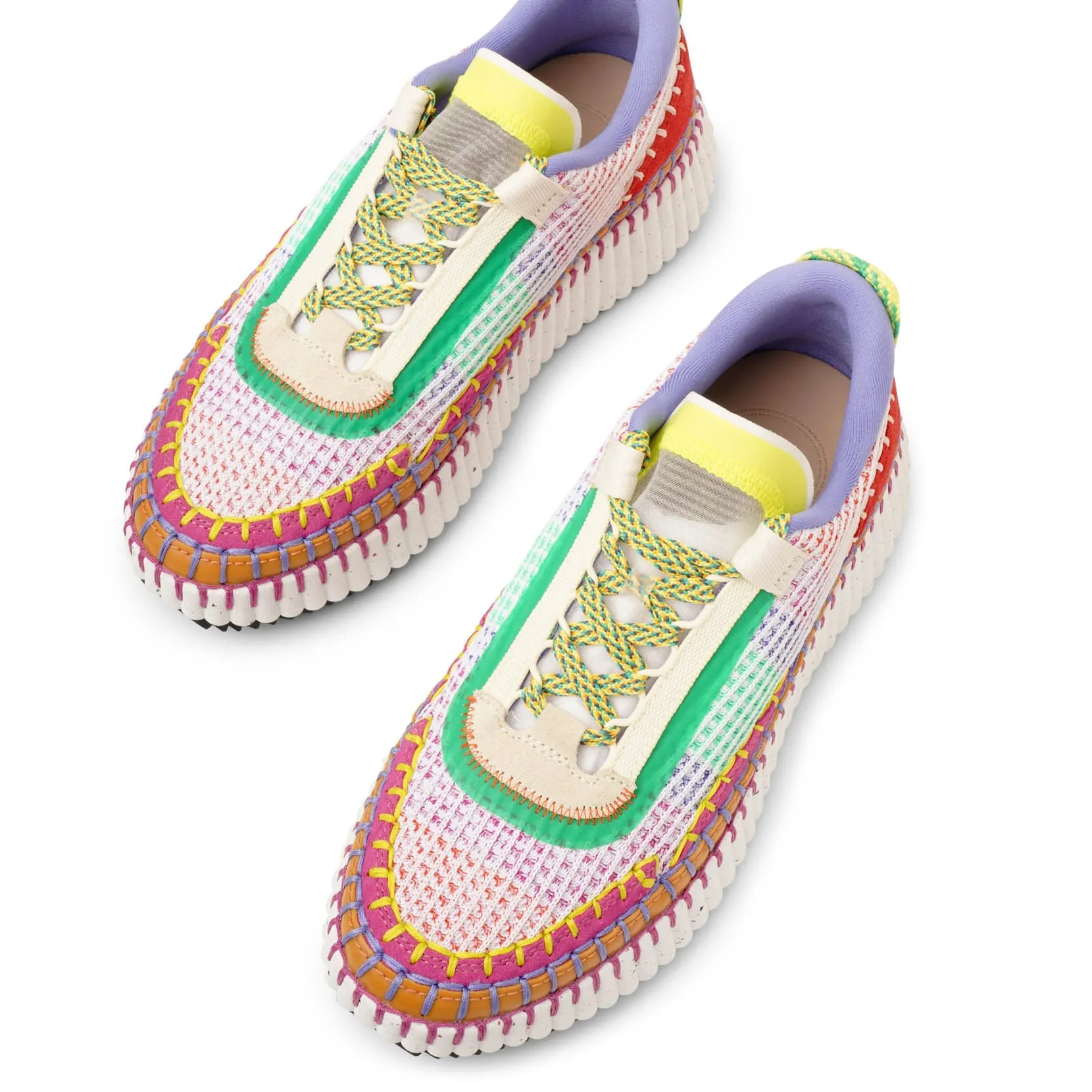 Nama red mesh sneakers
