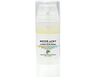 NEVER ASHY Creamy Body Butter. All Natural Moisturizer. Made with Raw Shea Butter. For Hands, Body, Feet. By Dr. Chidi's Rx - All Natural Skin Care. Made in USA. (Blood Orange Essential Oil)