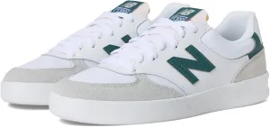 New Balance Men's 300 V3 Court Sneaker, White/Brighton Grey/New Spruce, 14 Wide
