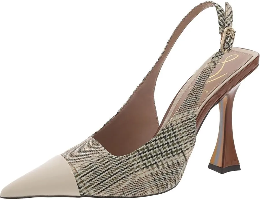 Odette Oat Pumps Multi/Alpine Rave testimonials Slingback Ivory Stiletto Edelman Cost-efficient Pointed Toe Sam