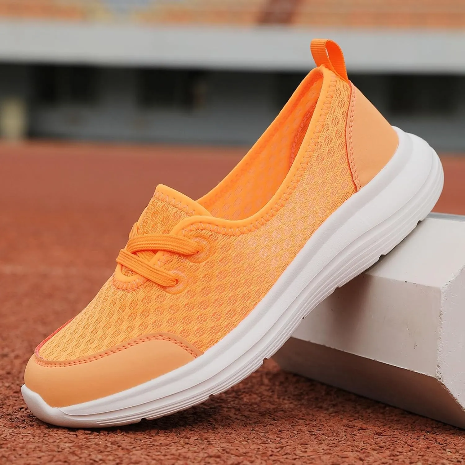 Orthopedic Shoes for Women,Women's Soft Sole Mesh Comfort Orthopedic Sneakers with Arch Support 2025 Comfortable Slip On Wide Diabetic Footwear Wide Width Summer Lightweight Mesh Knit Nurse Sneaker