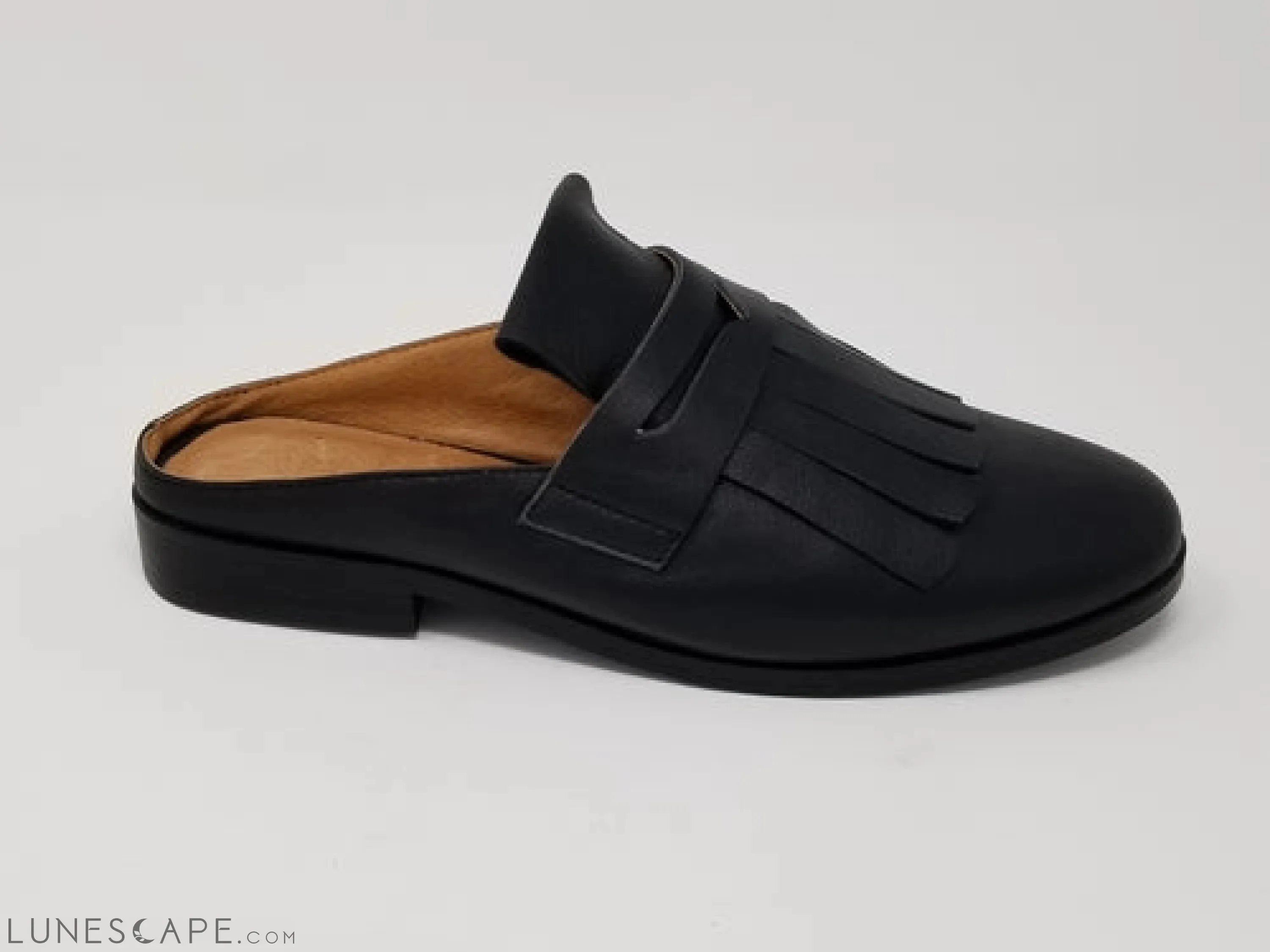 Palisades Fringed Flat Mule Clogs