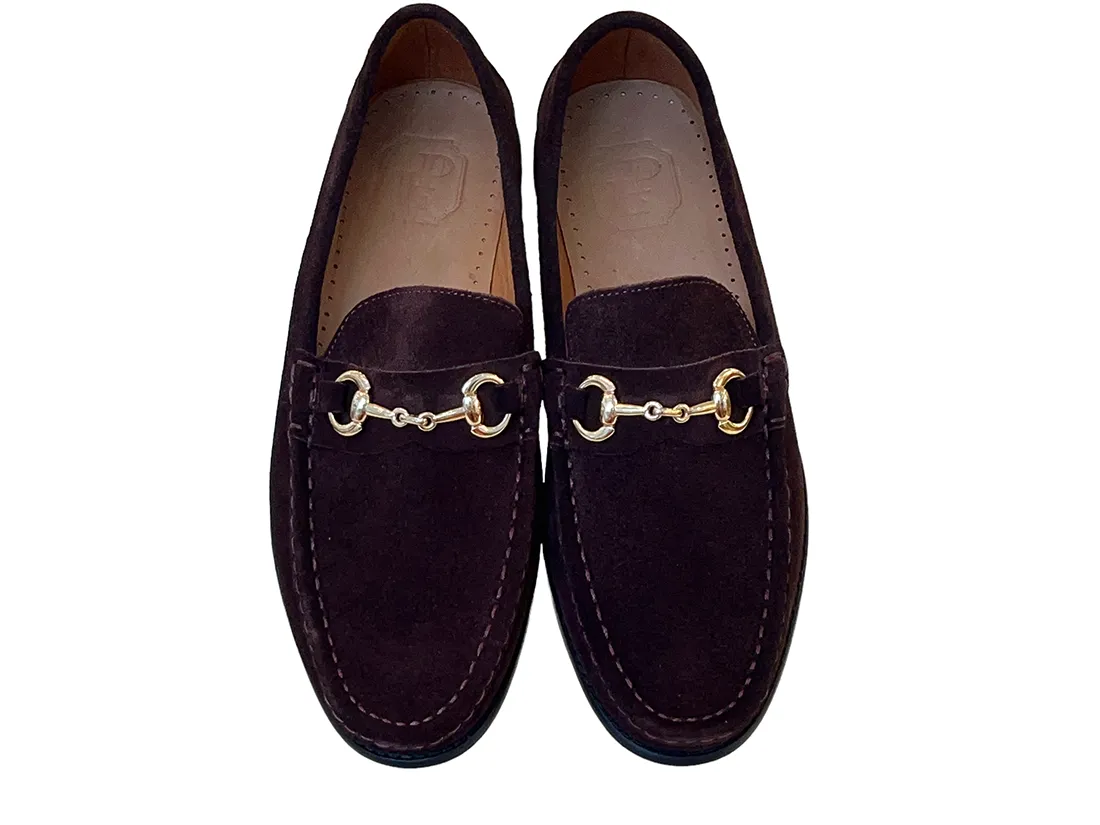Pelle Line 6444- Buckle loafer -Brown Suede