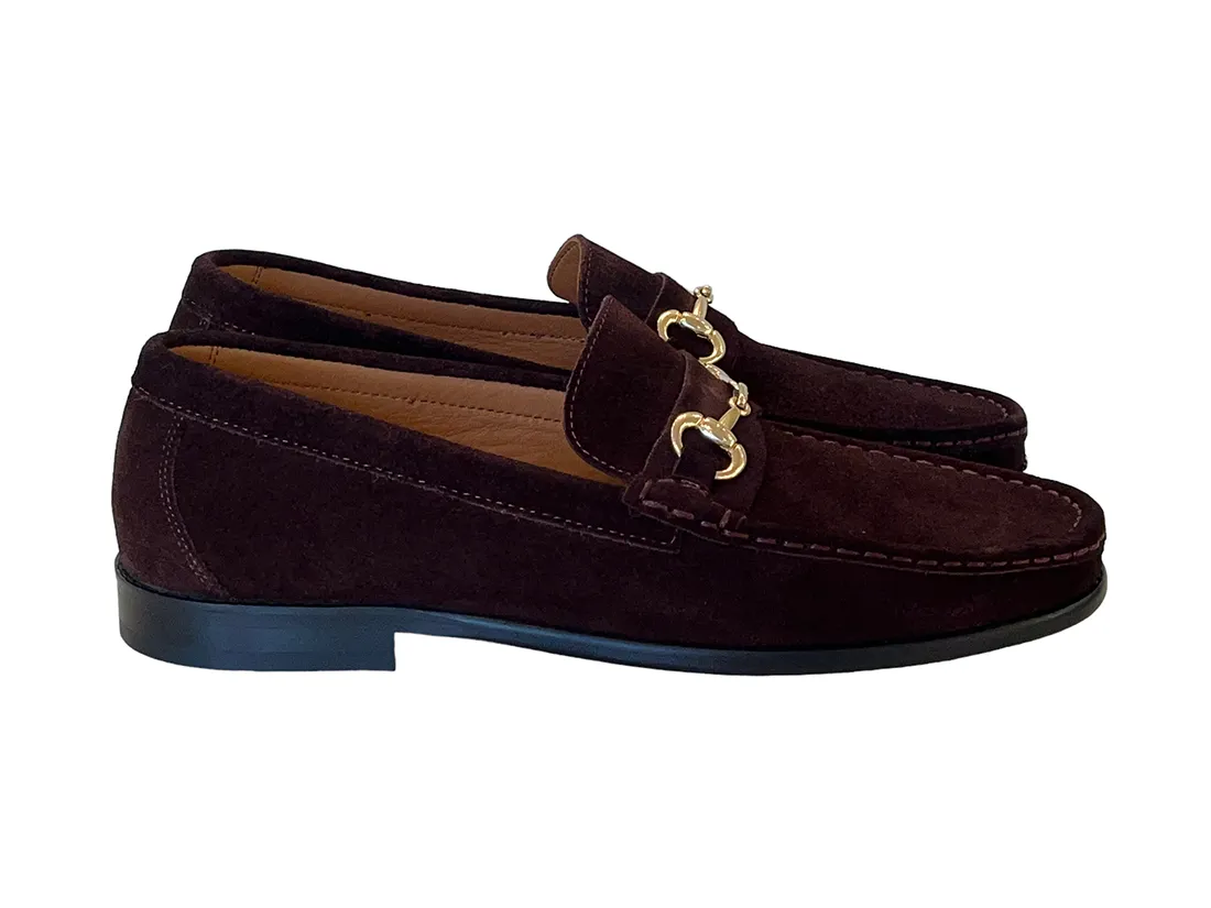 Pelle Line 6444- Buckle loafer -Brown Suede