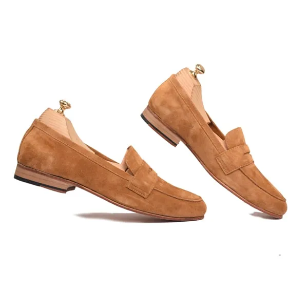 Penny Loafer in Suede Leather